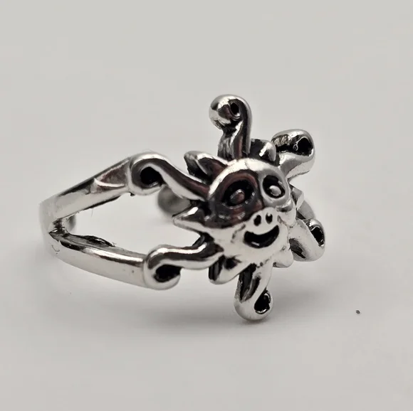 Sterling Silver Celestial Toe Ring - Picture 3 of 10